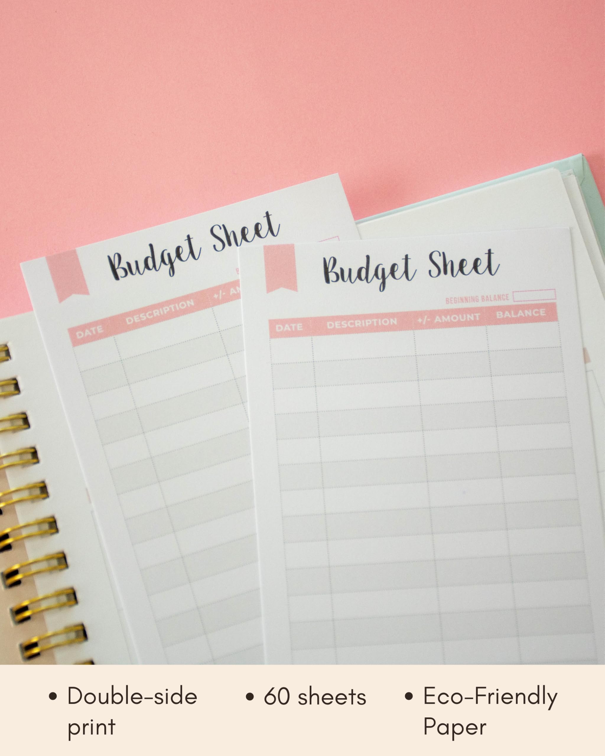Lamare A6 Budget Binder Inserts – Weekly Budget Planner & Expense Tracker Sheets – A6 Planner Inserts for Cash Stuffing & Money Tracker
