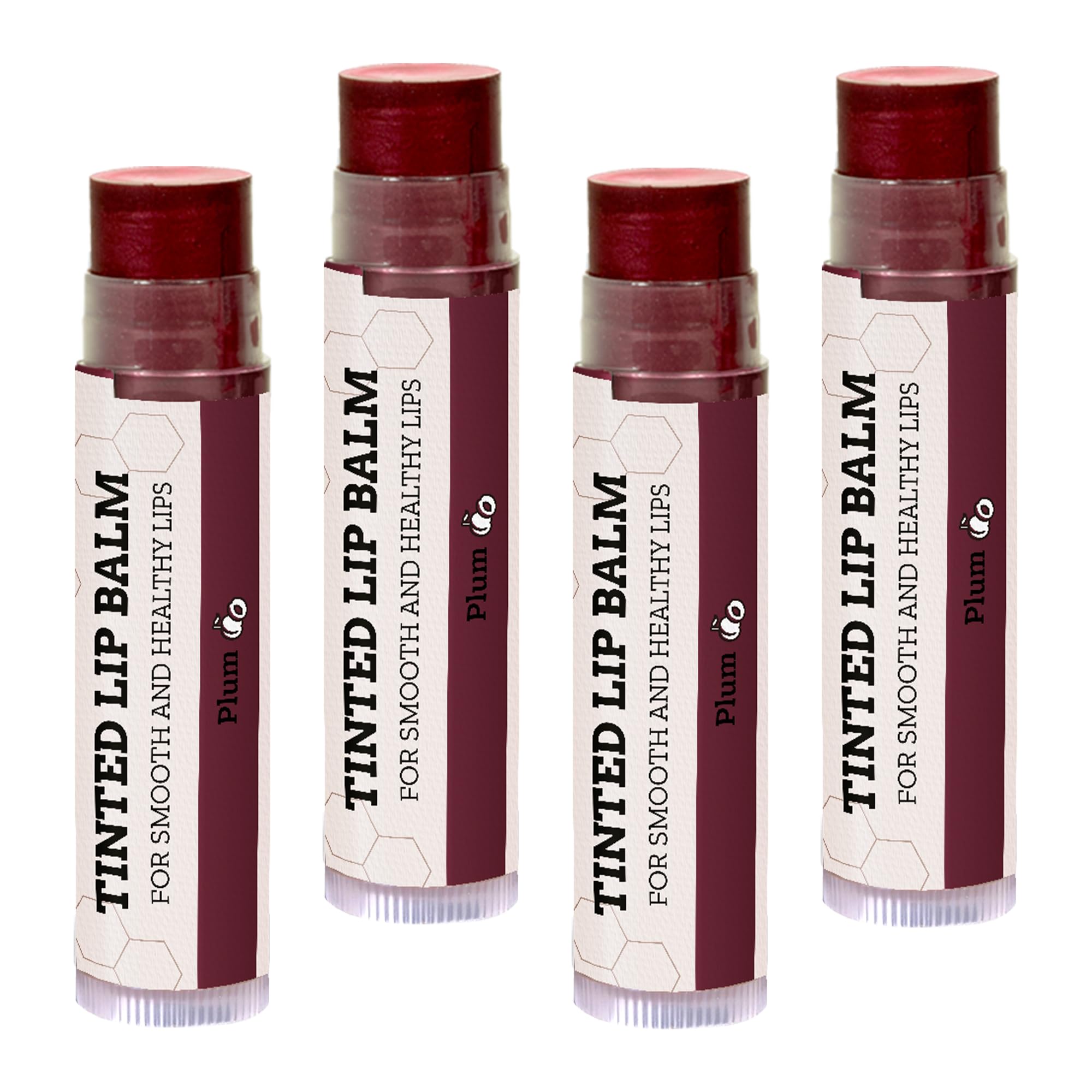 Earth's Daughter USDA Organic Lip Balm 6-Pack - Fruit Flavors, Beeswax, Coconut Oil, Vitamin E - Best Lip Repair Chapstick for Dry Cracked Lips - Moisturizing Lip Care